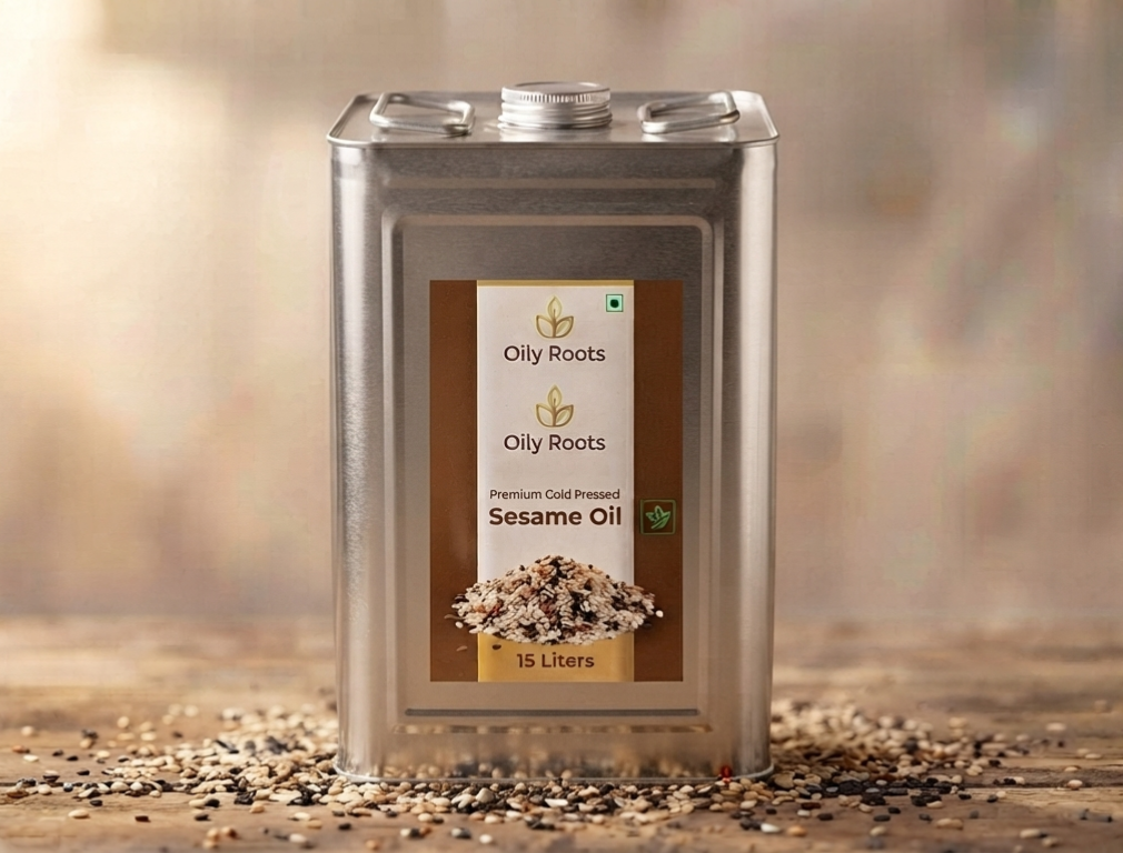 Cold-Pressed Sesame Oil (Til Tel) | Pure & Natural | OilyRoots